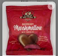 30*RASPBERRY HEART 45G