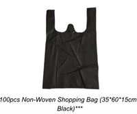 SHOPPI BLACKBAGSMEDIUM 100PC*1