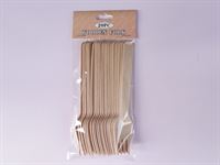 [BNC2] 6PK Wooden Fork 20pc 16cm