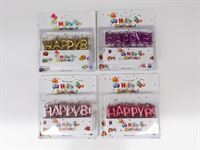[CAN1] 6 PK CANDLE HAPPY BIRTHDAY