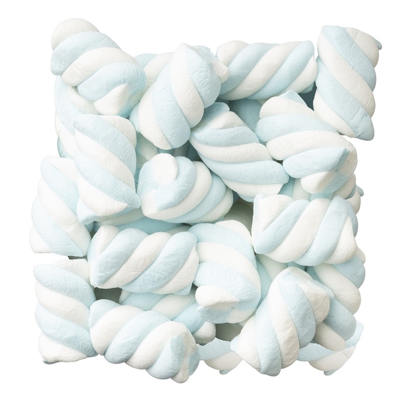 [L1033] Blue&White Twist Mallow 800GX2