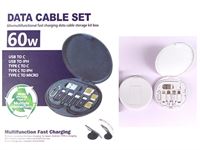 [BNC101] 3 PC Travel Data Cable Set