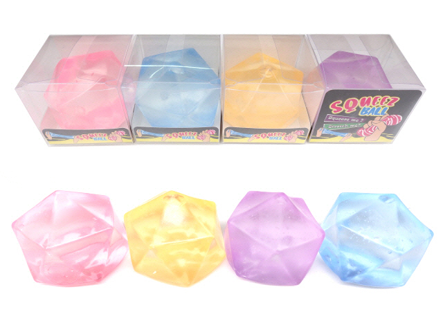 Squeeze Ball Solid Polygon 6cm