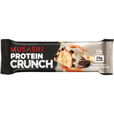 NEW PROTEIN CRUNCH WHITE CHOC COOKIES N CREAM*12